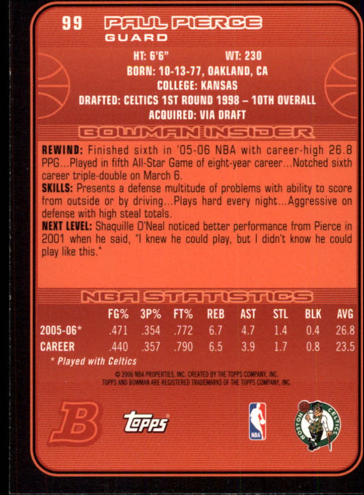 Paul Pierce cards (1999-2021) Celtics Nets - You Choose - Bild 182 von 360