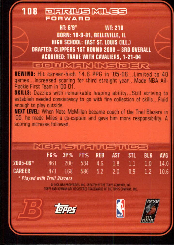 A5051- 2006-07 Bowman BK Karte #S 1-165 + Einsätze -du Pick- 15 + Gratis US - Bild 195 von 271