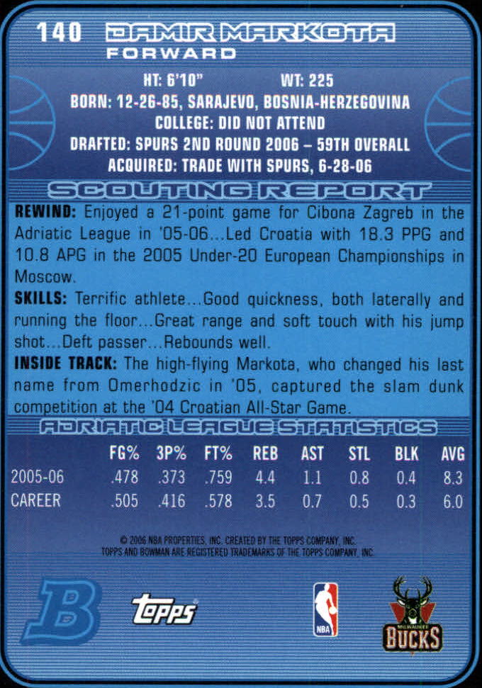 A5051- 2006-07 Bowman BK Karte #S 1-165 + Einsätze -du Pick- 15 + Gratis US - Bild 233 von 271