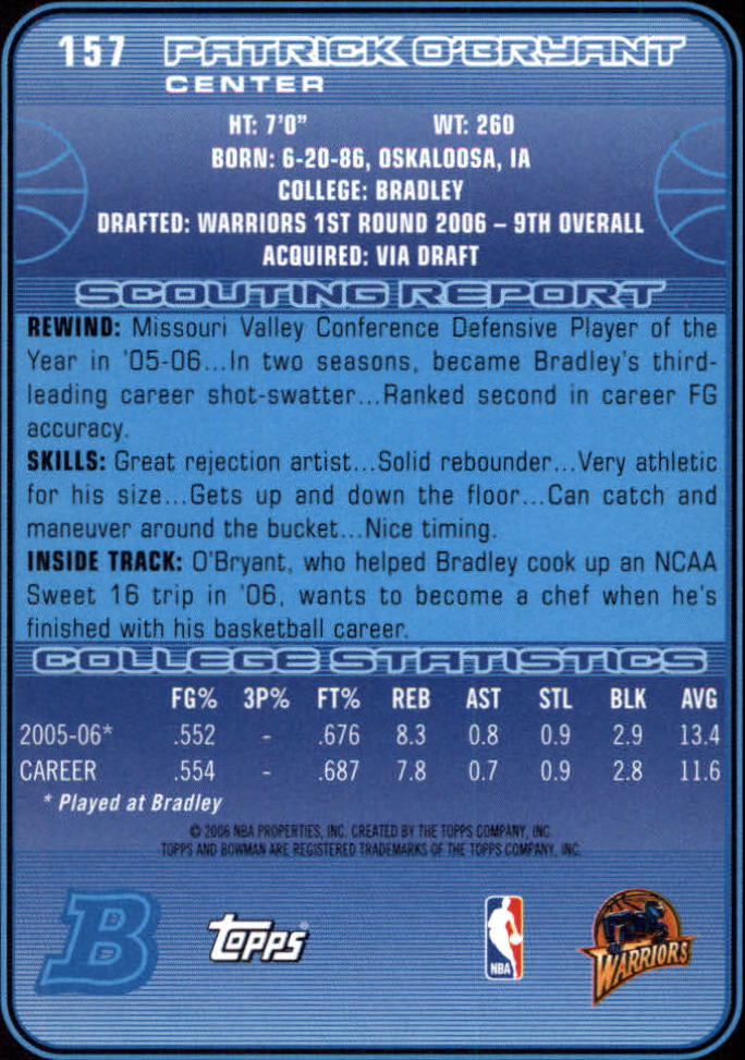 A5051- 2006-07 Bowman BK Karte #S 1-165 + Einsätze -du Pick- 15 + Gratis US - Bild 259 von 271