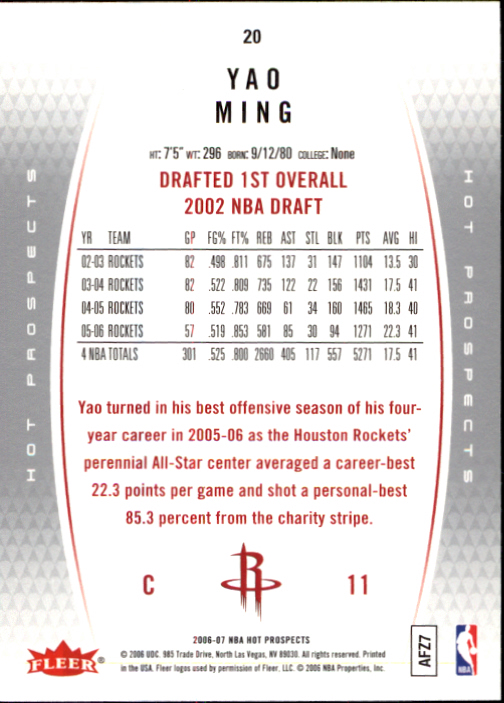 2006/2007 Fleer Hot Prospects Basketball Cards - Picture 39 of 133