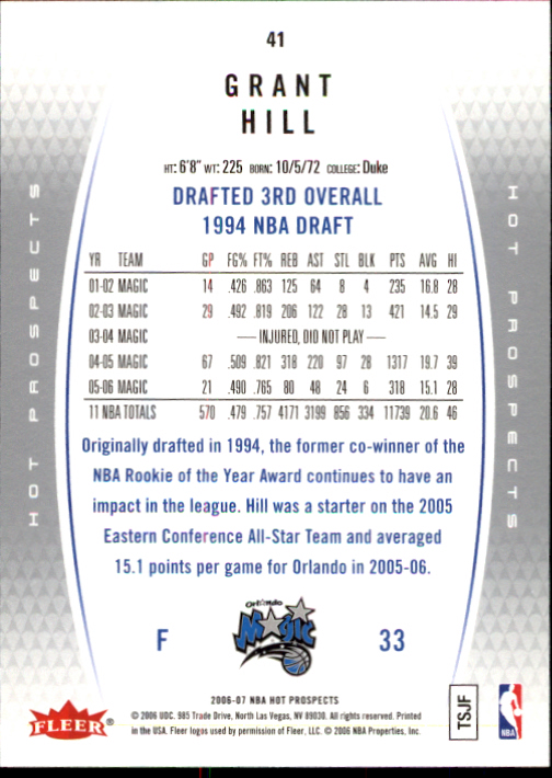 2006/2007 Fleer Hot Prospects Basketball Cards - Picture 79 of 133
