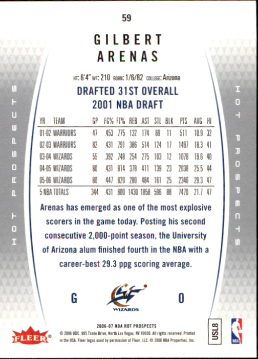 2006/2007 Fleer Hot Prospects Basketball Cards - Picture 115 of 133
