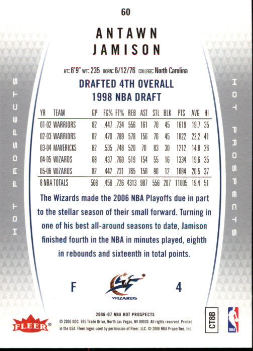 2006/2007 Fleer Hot Prospects Basketball Cards - Picture 117 of 133