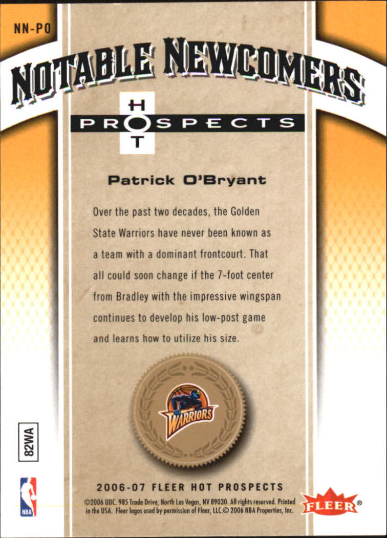 2006/2007 Fleer Hot Prospects Basketball Cards - Picture 129 of 133