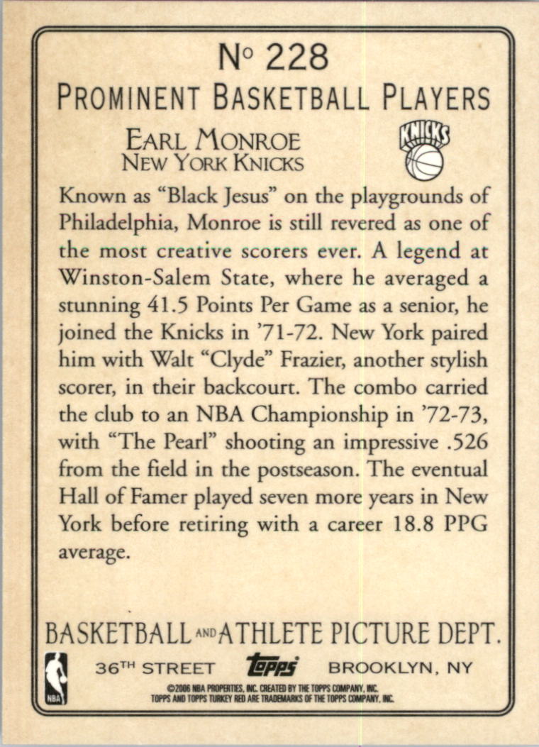 2006-07 Topps Turkey Red Basketball 192+ YOU PICK - Picture 80 of 142