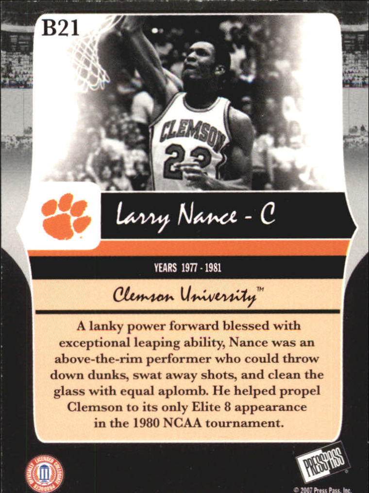2006-07 Press Pass Legends Bronze #21 Larry Nance back image