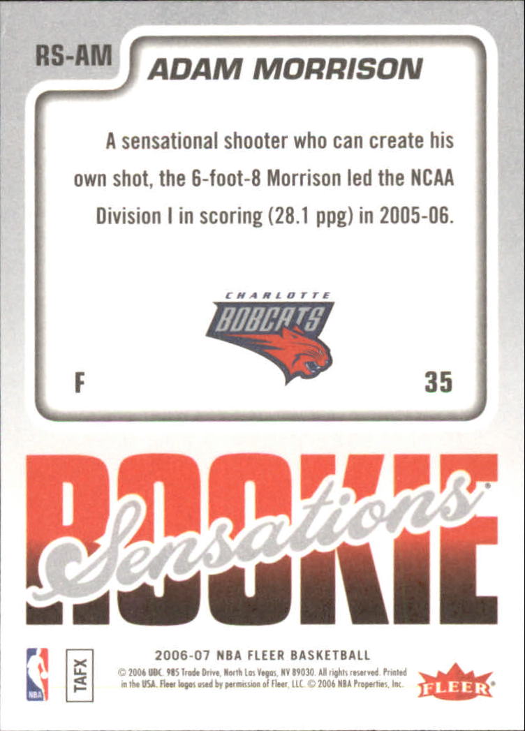 2006-07 Fleer Basketball Rookie Sensations RC Insert Singles - You Choose - Picture 5 of 19