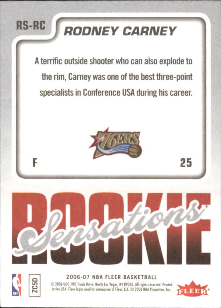 2006-07 Fleer Basketball Rookie Sensations RC Insert Singles - You Choose - Picture 14 of 19