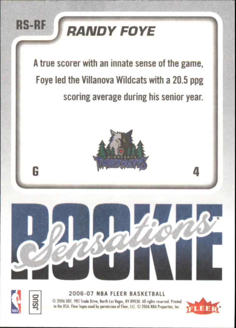 2006-07 Fleer Basketball Rookie Sensations RC Insert Singles - You Choose - Picture 16 of 19