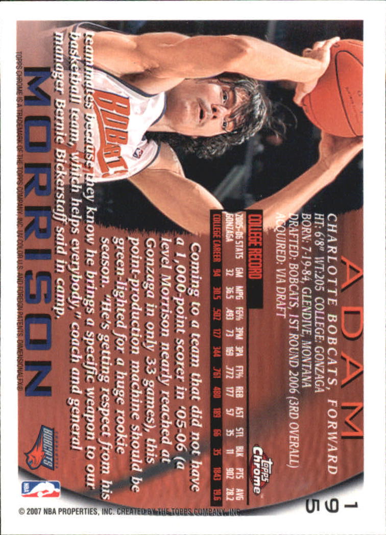 2006-07 Topps Chrome Basketball "1996-97 Variations" Insert Cards - Bild 15 von 19