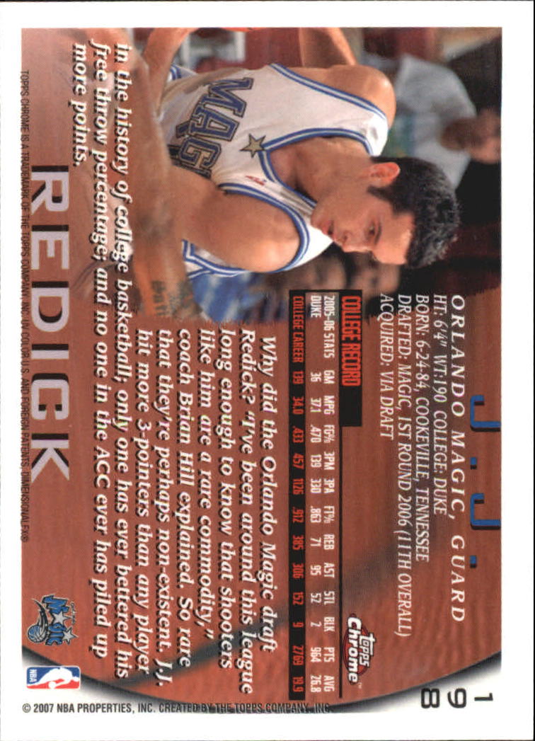 2006-07 Topps Chrome Basketball "1996-97 Variations" Insert Cards - Bild 17 von 19