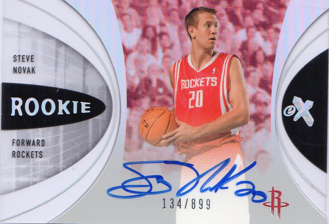 Steve Novak 2006-07 Bowman Sterling Rookie Jersey Houston Rockets