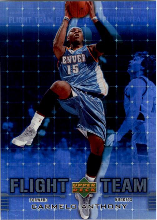 2006-07 UD Reserve Flight Team Gold #CA Carmelo Anthony