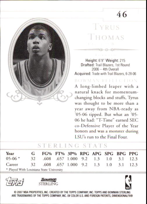 2006-07 Bowman Pallacanestro Sterling A SCELTA - Foto 46 di 104