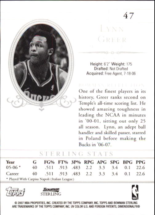 2006-07 Bowman Pallacanestro Sterling A SCELTA - Foto 48 di 104