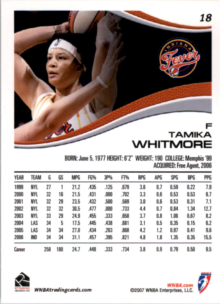 B0492- 2007 WNBA Basketball Card #s 1-90 +Inserts -You Pick- 15+ FREE US SHIP - Picture 27 of 134