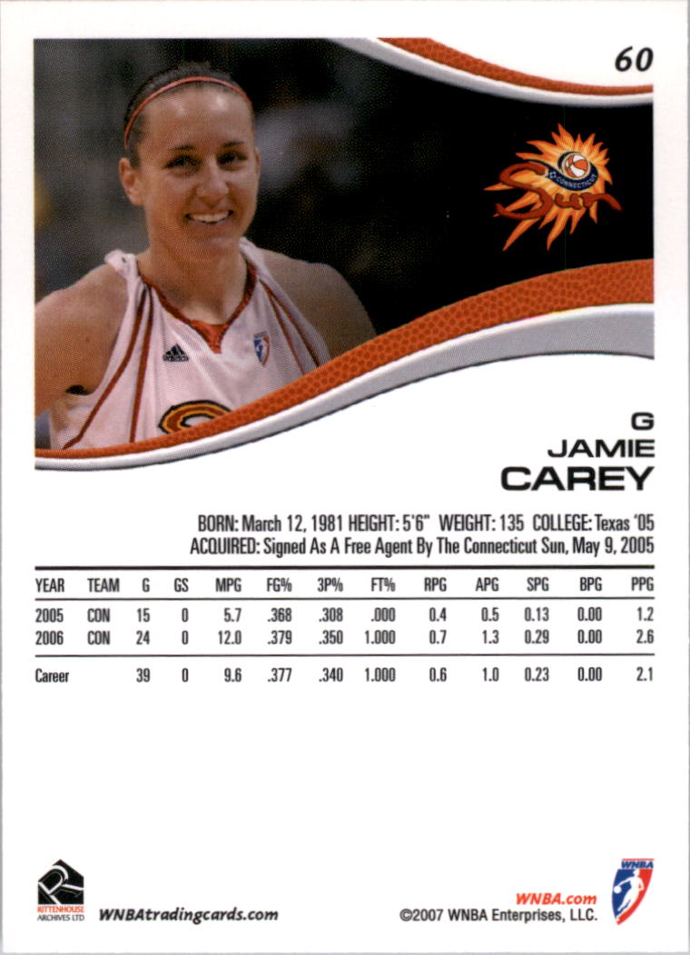 B0492- 2007 WNBA Basketball Card #s 1-90 +Inserts -You Pick- 15+ FREE US SHIP - Picture 85 of 134