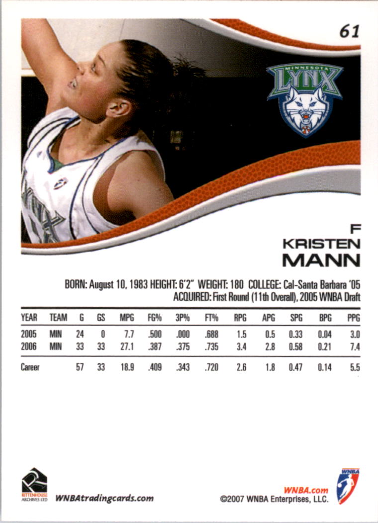 B0492- 2007 WNBA Basketball Card #s 1-90 +Inserts -You Pick- 15+ FREE US SHIP - Picture 87 of 134