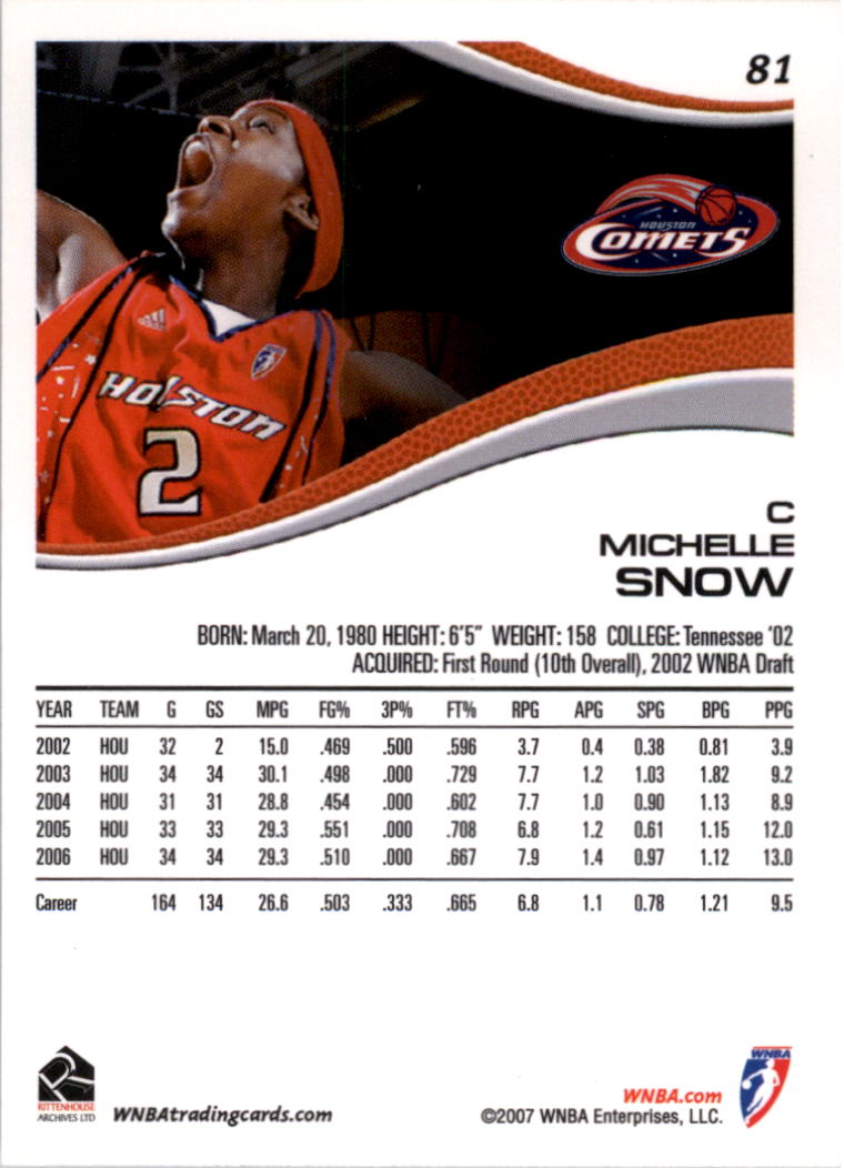 B0492- 2007 WNBA Basketball Card #s 1-90 +Inserts -You Pick- 15+ FREE US SHIP - Picture 119 of 134