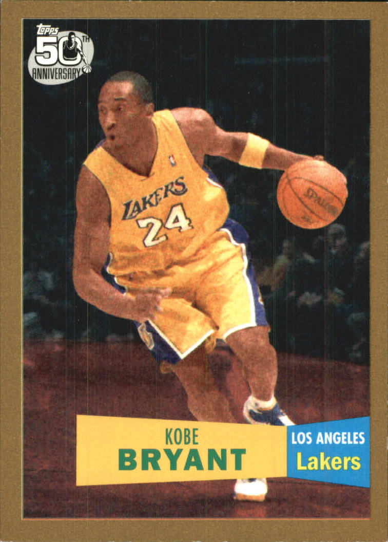 2007-08 Topps 1957-58 Variations Gold #24 Kobe Bryant