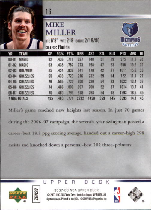 A8858- 2007-08 Upper Deck Bk Cards 1-250 +Inserts -You Pick- 15+ FREE US SHIP - Picture 33 of 411