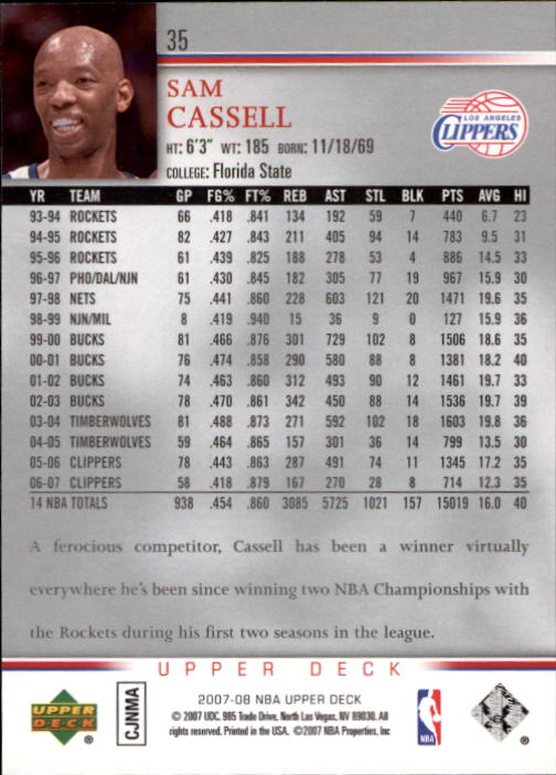 A8858- 2007-08 Upper Deck Bk Cards 1-250 +Inserts -You Pick- 15+ FREE US SHIP - Picture 69 of 411