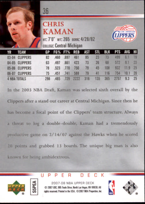 A8858- 2007-08 Upper Deck Bk Cards 1-250 +Inserts -You Pick- 15+ FREE US SHIP - Picture 71 of 411