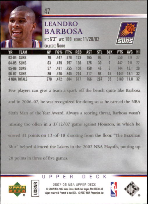 A8858- 2007-08 Upper Deck Bk Cards 1-250 +Inserts -You Pick- 15+ FREE US SHIP - Picture 91 of 411