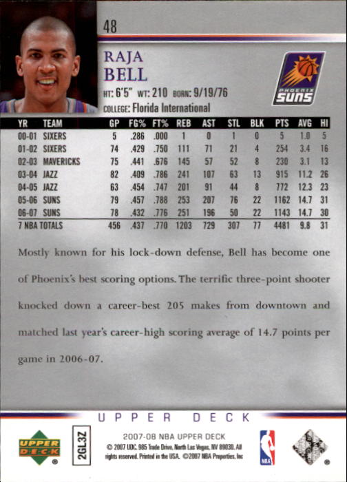 A8858- 2007-08 Upper Deck Bk Cards 1-250 +Inserts -You Pick- 15+ FREE US SHIP - Picture 93 of 411