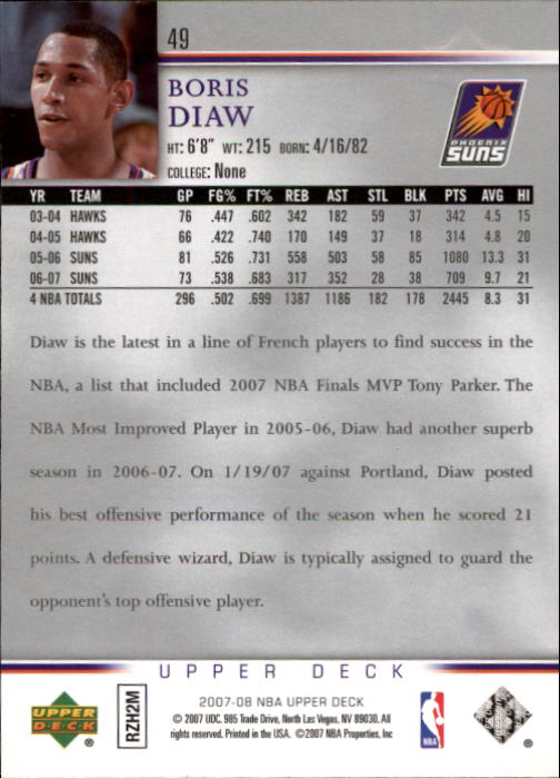 A8858- 2007-08 Upper Deck Bk Cards 1-250 +Inserts -You Pick- 15+ FREE US SHIP - Picture 95 of 411