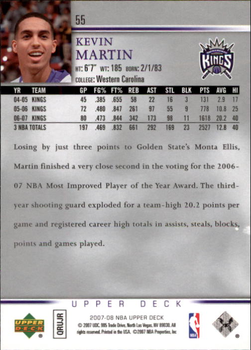 A8858- 2007-08 Upper Deck Bk Cards 1-250 +Inserts -You Pick- 15+ FREE US SHIP - Picture 107 of 411