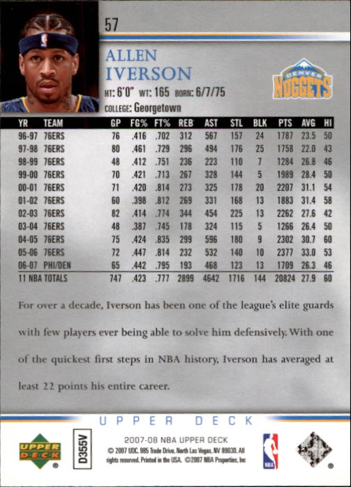 A8858- 2007-08 Upper Deck Bk Cards 1-250 +Inserts -You Pick- 15+ FREE US SHIP - Picture 111 of 411