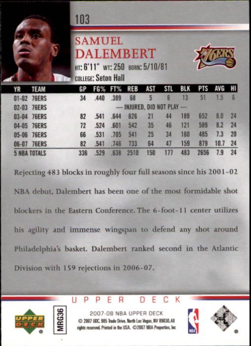 A8858- 2007-08 Upper Deck Bk Cards 1-250 +Inserts -You Pick- 15+ FREE US SHIP - Picture 197 of 411