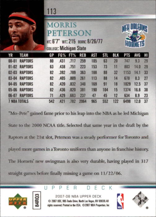 A8858- 2007-08 Upper Deck Bk Cards 1-250 +Inserts -You Pick- 15+ FREE US SHIP - Picture 215 of 411