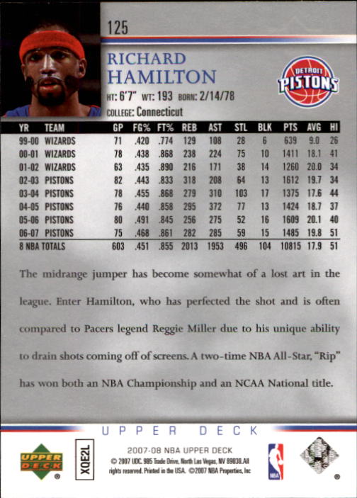 A8858- 2007-08 Upper Deck Bk Cards 1-250 +Inserts -You Pick- 15+ FREE US SHIP - Picture 239 of 411