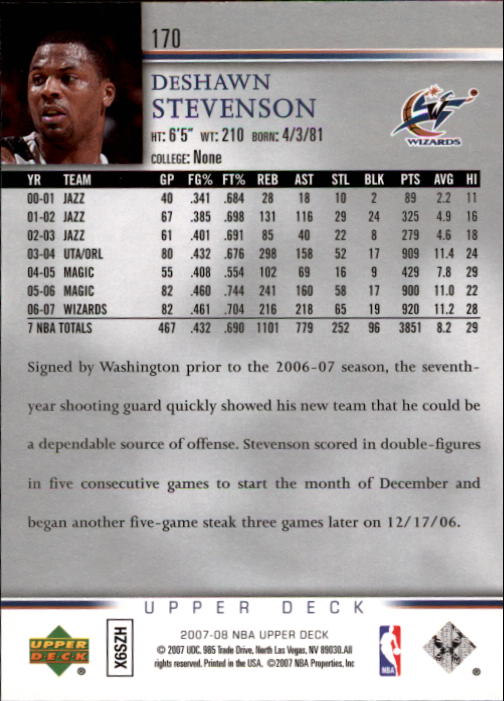 A8858- 2007-08 Upper Deck Bk Cards 1-250 +Inserts -You Pick- 15+ FREE US SHIP - Picture 325 of 411