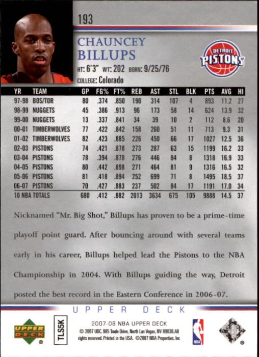 A8858- 2007-08 Upper Deck Bk Cards 1-250 +Inserts -You Pick- 15+ FREE US SHIP - Picture 359 of 411
