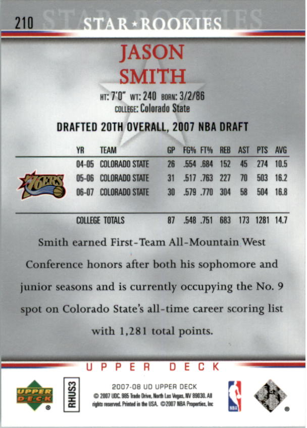 A8858- 2007-08 Upper Deck Bk Cards 1-250 +Inserts -You Pick- 15+ FREE US SHIP - Picture 373 of 411