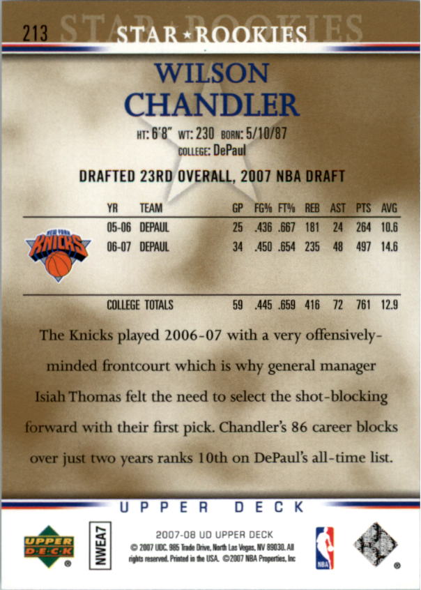 A8858- 2007-08 Upper Deck Bk Cards 1-250 +Inserts -You Pick- 15+ FREE US SHIP - Picture 387 of 411