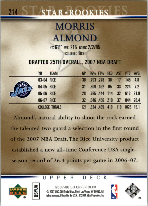 A8858- 2007-08 Upper Deck Bk Cards 1-250 +Inserts -You Pick- 15+ FREE US SHIP - Picture 389 of 411