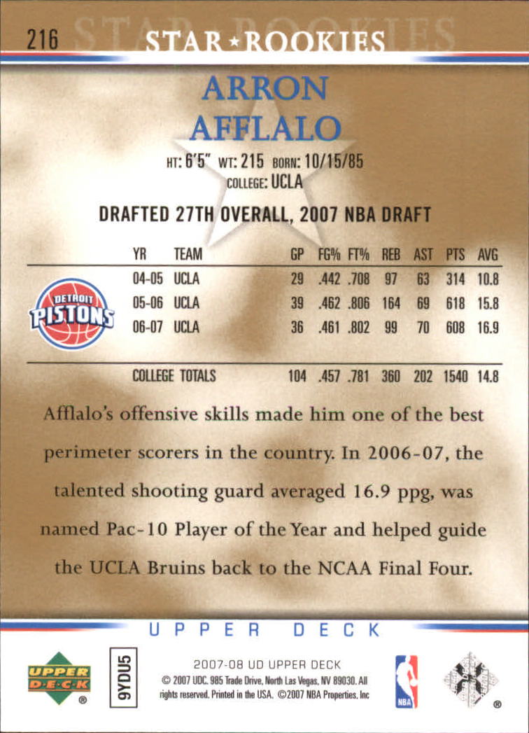 A8858- 2007-08 Upper Deck Bk Cards 1-250 +Inserts -You Pick- 15+ FREE US SHIP - Picture 391 of 411