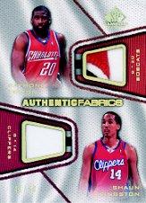 2007-08 SP Game Used Authentic Fabrics Dual Patch #FL Shaun Livingston/Raymond Felton