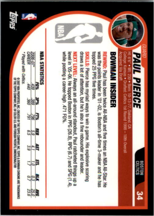 Paul Pierce cards (1999-2021) Celtics Nets - You Choose - Bild 210 von 360