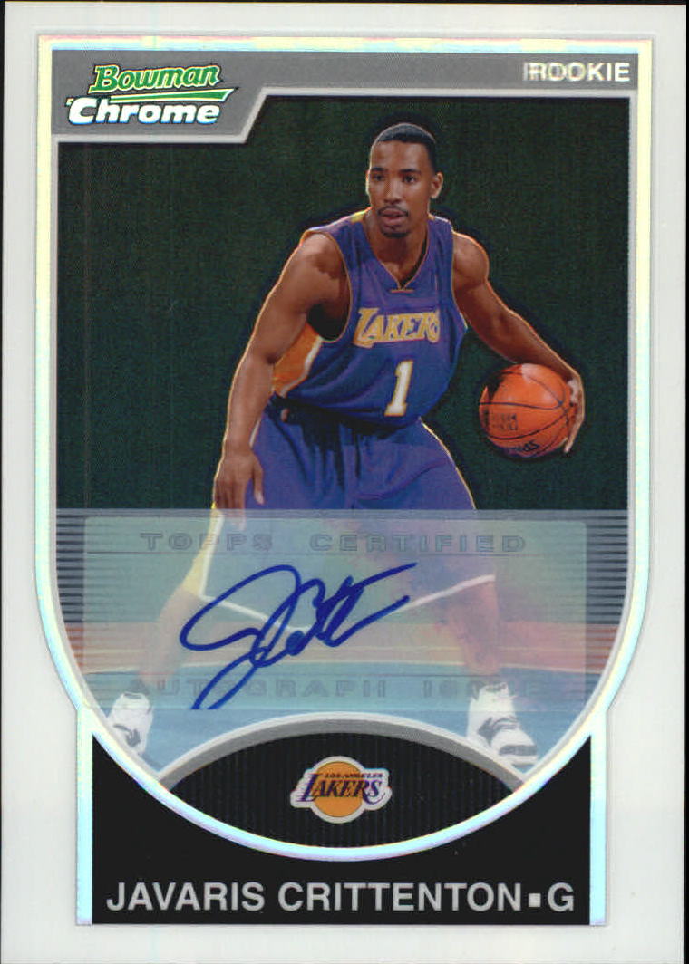 2007-08 Bowman Chrome Refractors Rookie Autographs #157 Javaris Crittenton AU/479