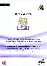 2007-08 Press Pass Legends All-American #4 Pete Maravich back image