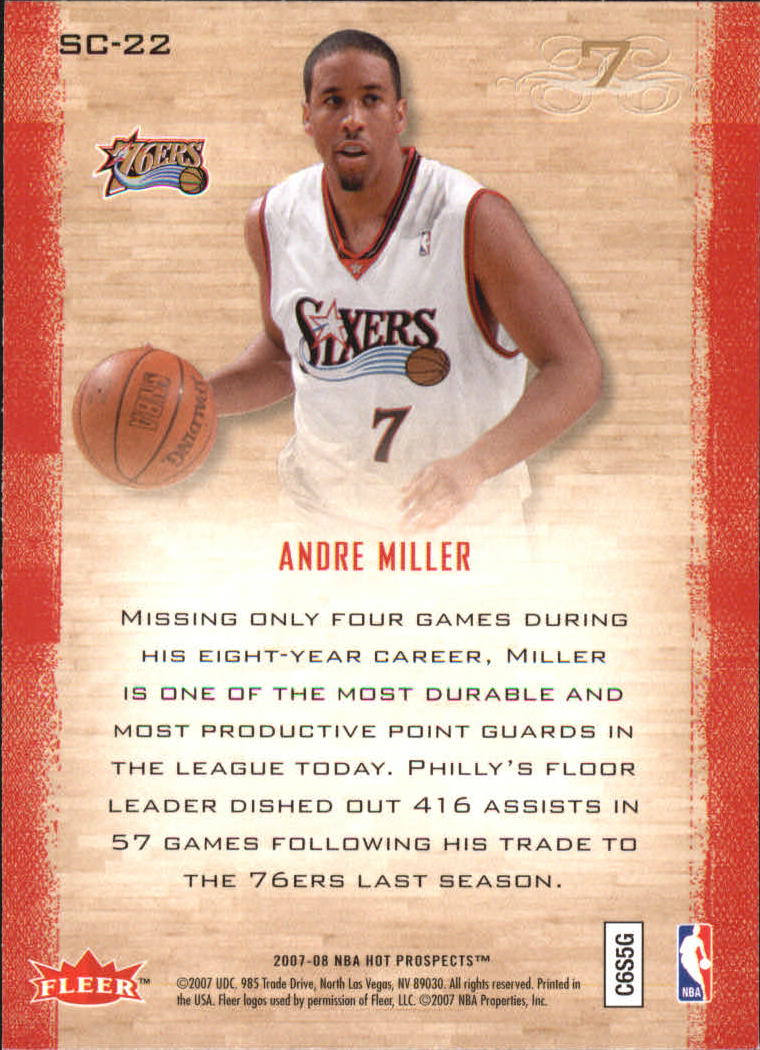 2007/2008 Fleer Hot Prospects Basketball "Insert" Cards - Picture 37 of 37