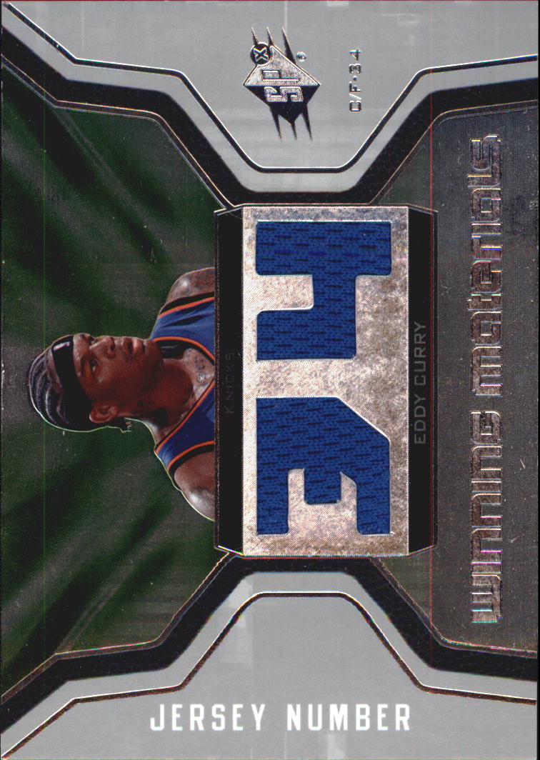2007-08 SPx Winning Materials Jersey Numbers #EC Eddy Curry