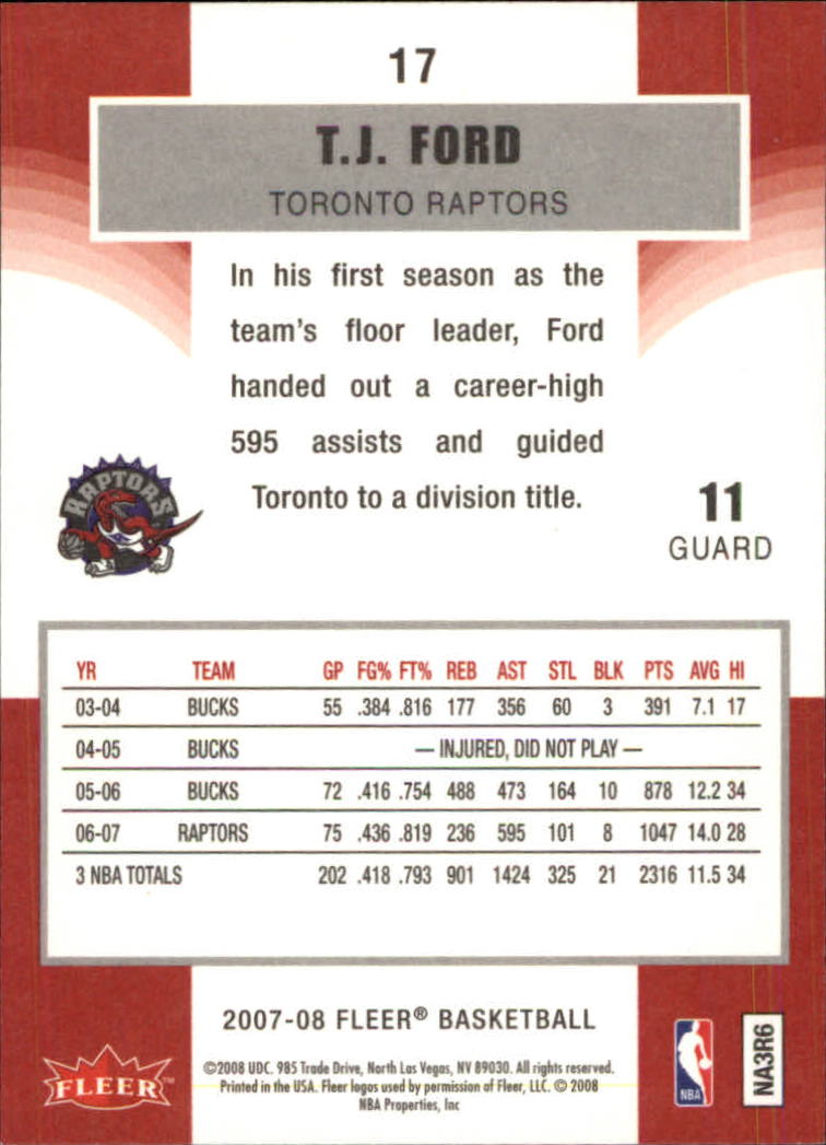 2007-08 Fleer Basketball (Pick Card From List) C3 11-24 - Picture 31 of 321
