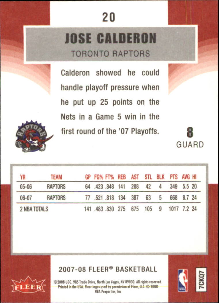 2007-08 Fleer Basketball (Pick Card From List) C3 11-24 - Picture 37 of 321